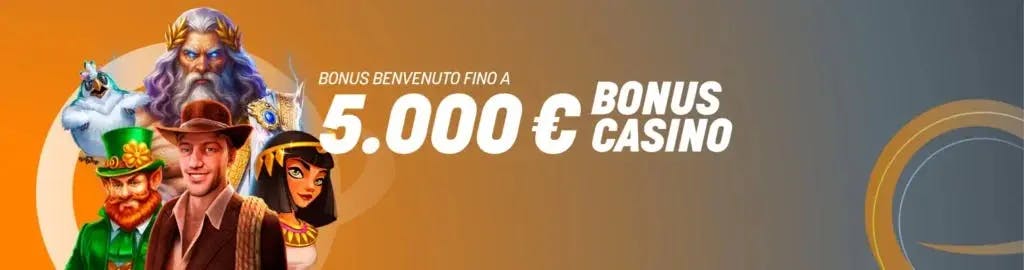 Welcome bonus casinò di Snai.it