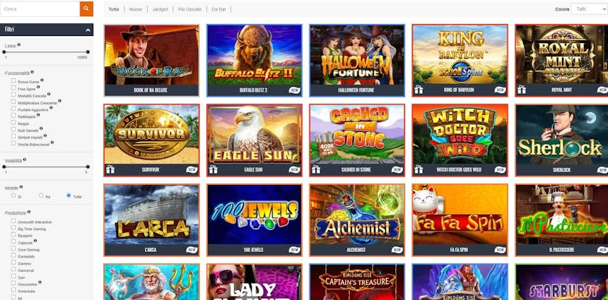 Snai Casino - Bonus 10€ subito + 100% fino a 1000€