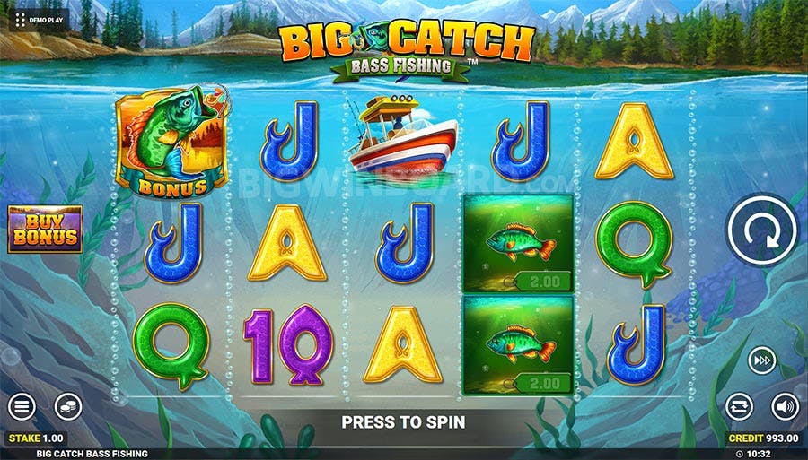 Big Catch Bass Fishing Slot Game