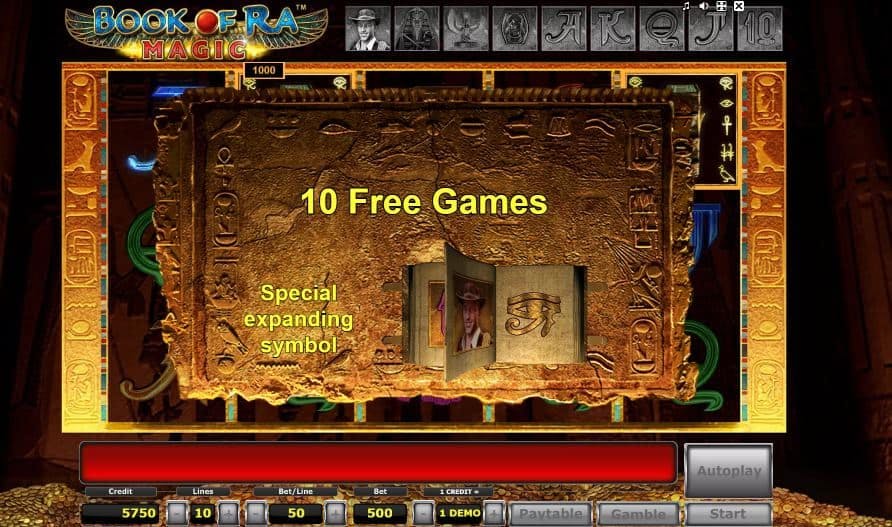 Oltre al gioco normale, a Book of Ra Magic hai la possibilità di vincere delle partite bonus