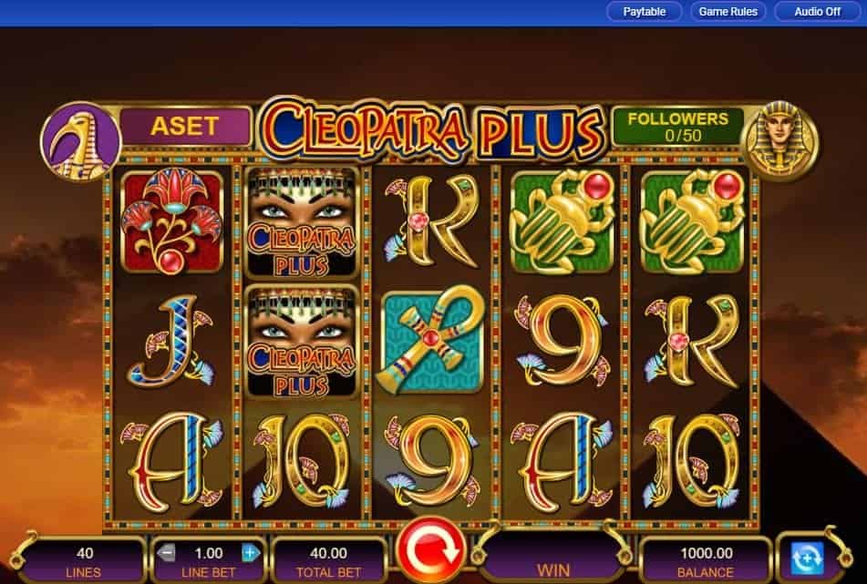I simboli della slot online Cleopatra Plus