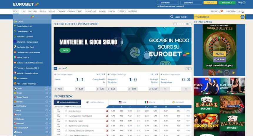 Eurobet - Recensioni, Bonus e Promozionni