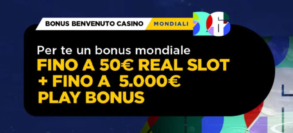 Bonus di benvenuto GoldBet casino online