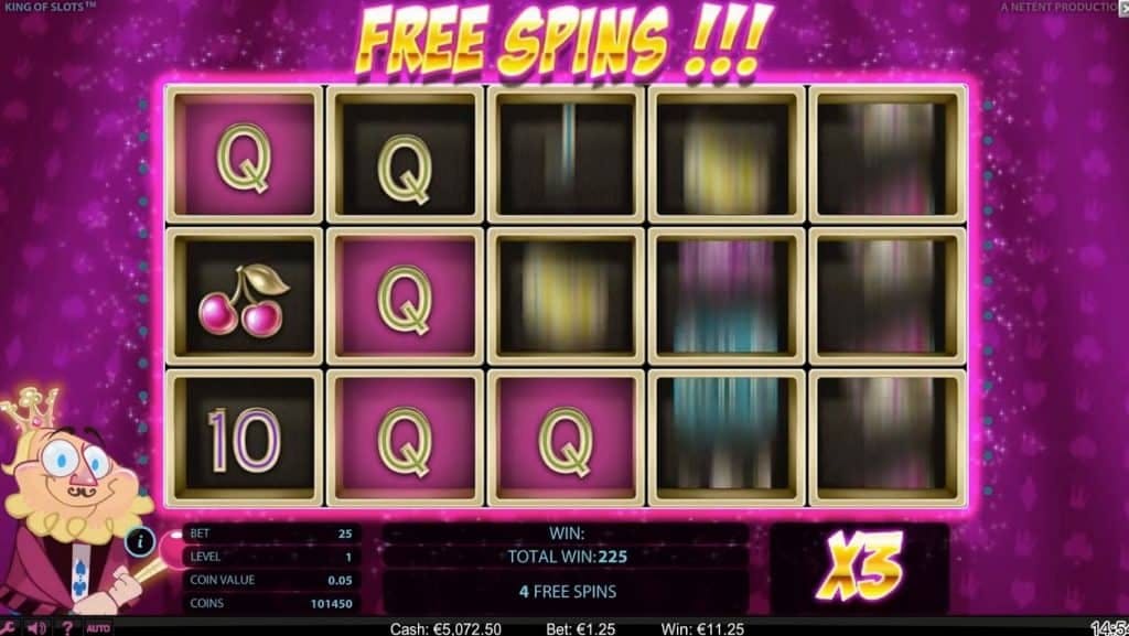 Oltre al gioco normale, a King of Slots hai la possibilità di vincere delle partite bonus