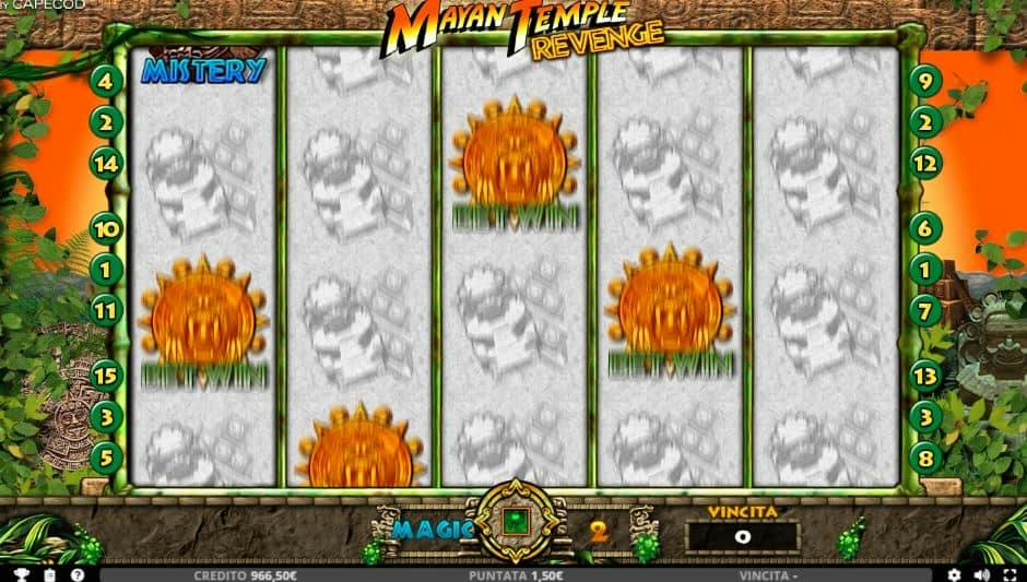 Oltre al gioco normale, a Mayan Temple Revenge hai la possibilità di vincere delle partite bonus