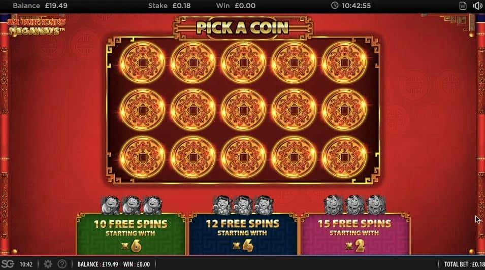 Oltre al gioco normale, a 88 Fortunes Megaways hai la possibilità di vincere delle partite bonus