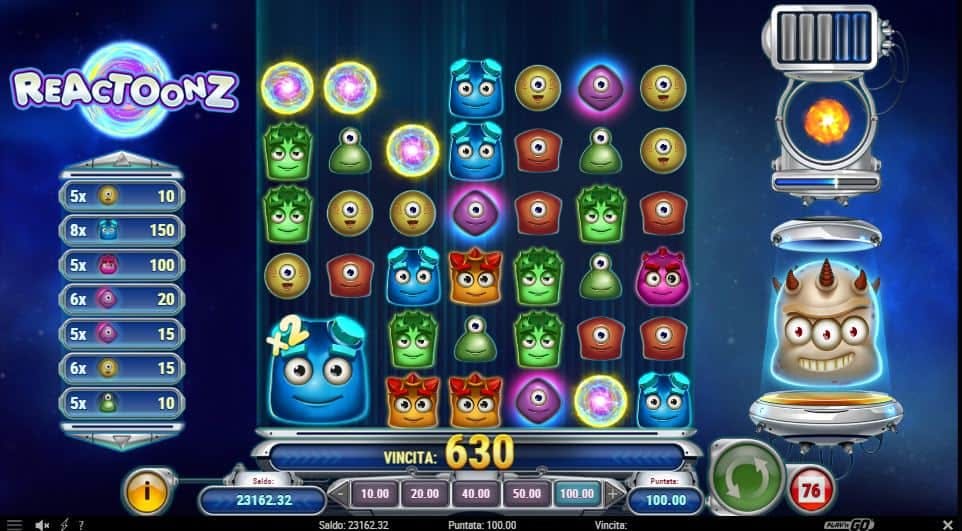 Reactoonz Slot Machine Online - Gioca Gratis