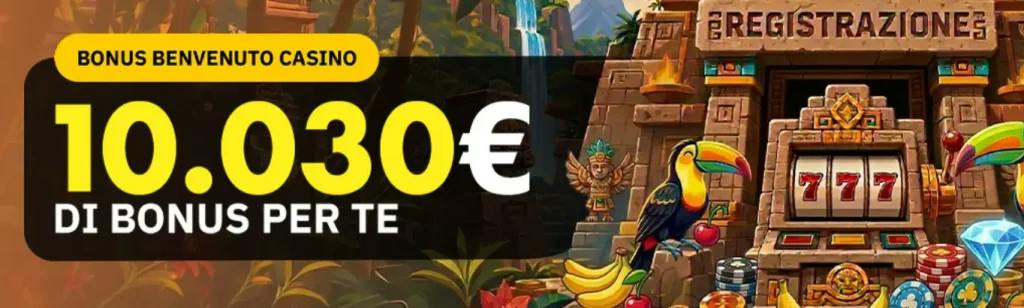 Bonus di benvenuto del casinò di Lottomatica.it