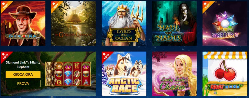 Slotjava offre tutte le slot gratis online approvate da AAMS - ADM senza scaricare e senza registrazione