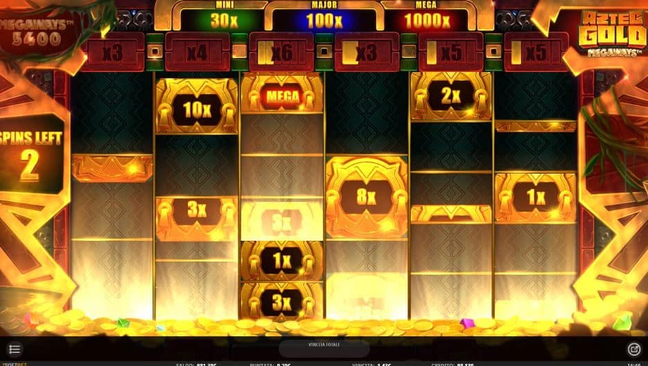 Oltre al gioco normale, Aztec Gold Megaways hai la possibilità di vincere delle partite bonus