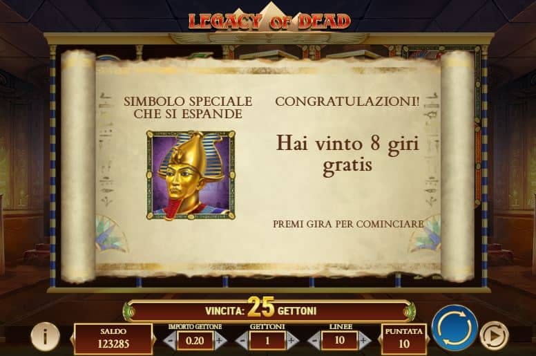 Legacy of Dead Slot Machine Online - Gioca Gratis