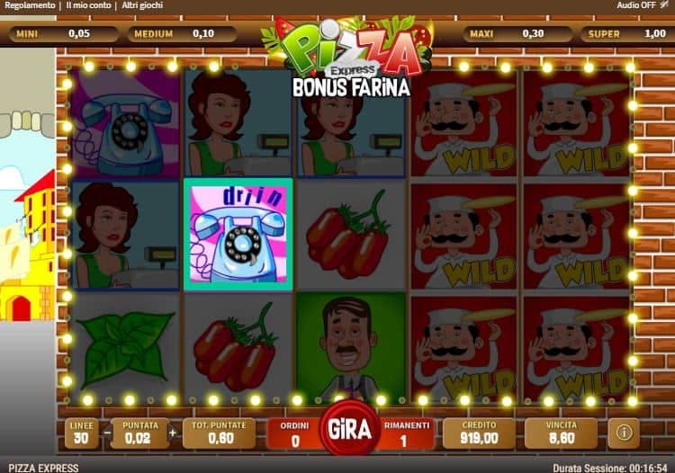 Oltre al gioco normale, a Pizza Express hai la possibilità di vincere delle partite bonus