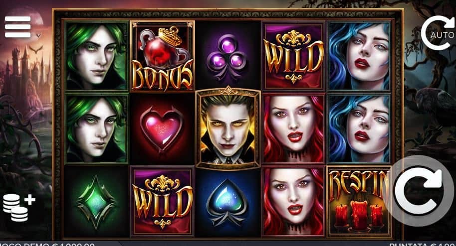 I simboli della slot online Blood Lust