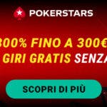 Ecco cosa offre il bonus benvenuto PokerStars ai nuovi iscritti