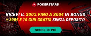 Ecco cosa offre il bonus benvenuto PokerStars ai nuovi iscritti