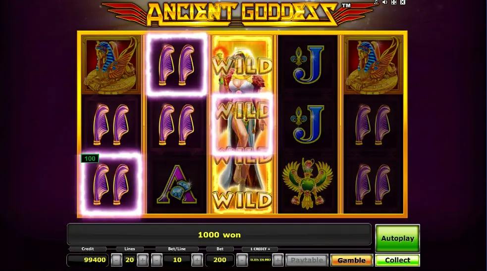 Slot Ancient Goddess: vincita con Wild