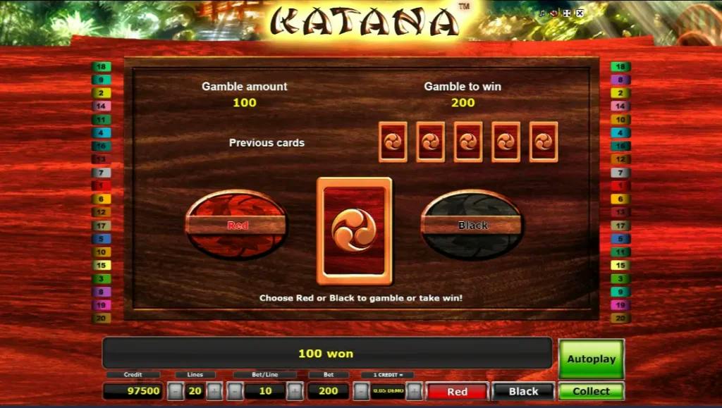 funzione gamble della slot katana