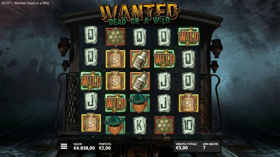Funzione speciale della slot Wanted Dead or a Wild