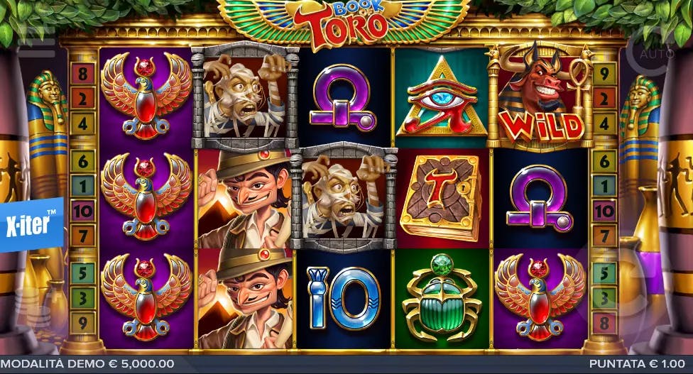 Gioco sui rulli della slot Book of Toro