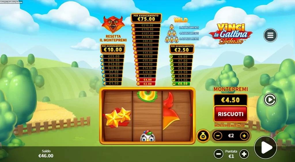 Vinci la Gallina Deluxe slot: gameplay ufficiale