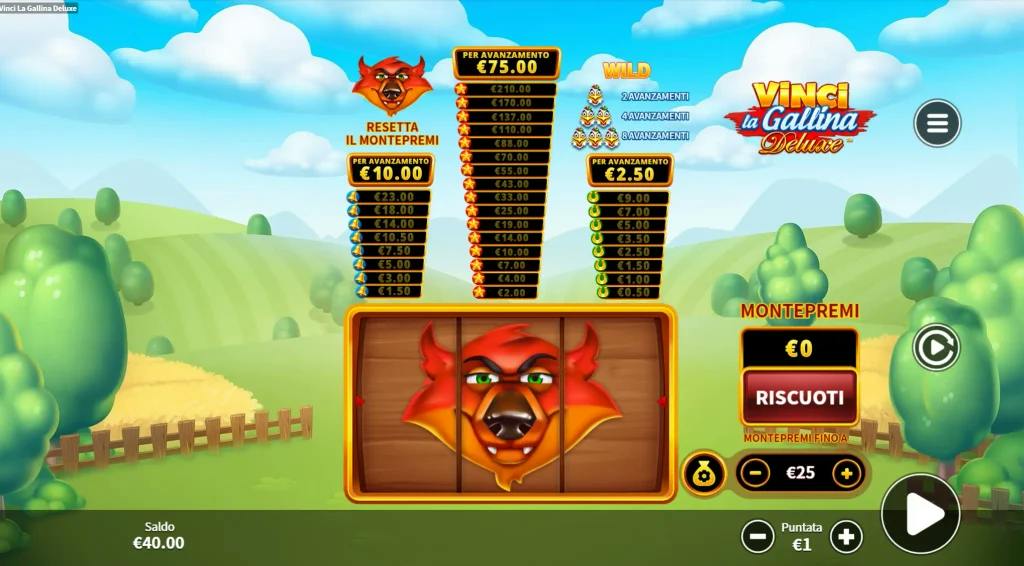 Simbolo speciale della slot Vinci la Gallina Deluxe