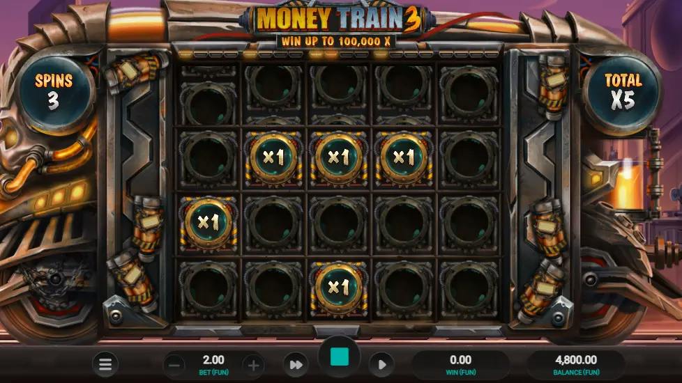 Money Train 3, funzione bonus