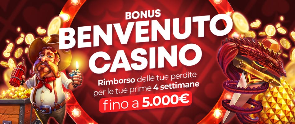 Bonus Benvenuto di DomusBet: recupero perdite fino a 5.000€!