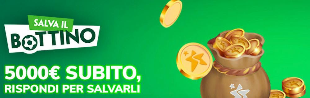 Bonus Benvenuto Sisal: 5.000€ subito + fino a 100€