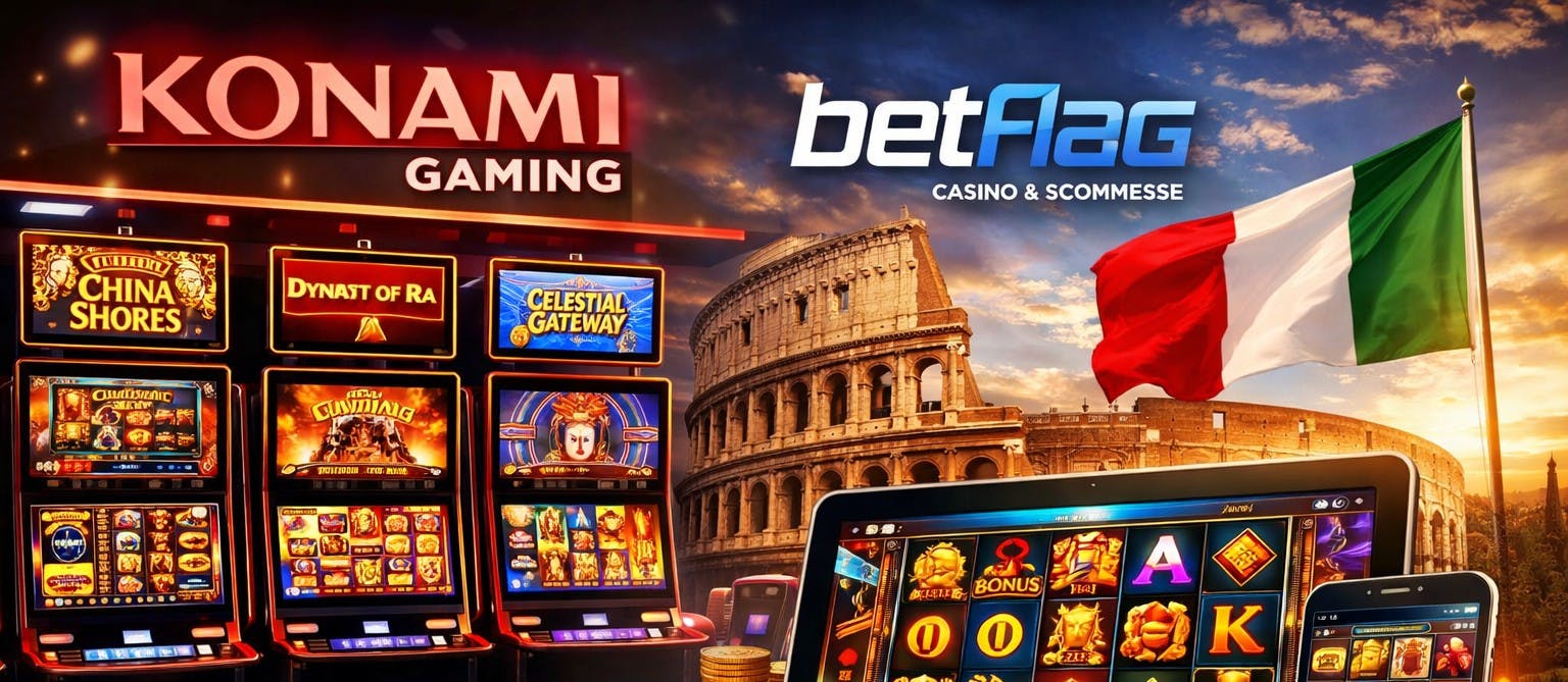 Konami Gaming lancia le sue slot online con soldi veri in Italia tramite Betflag