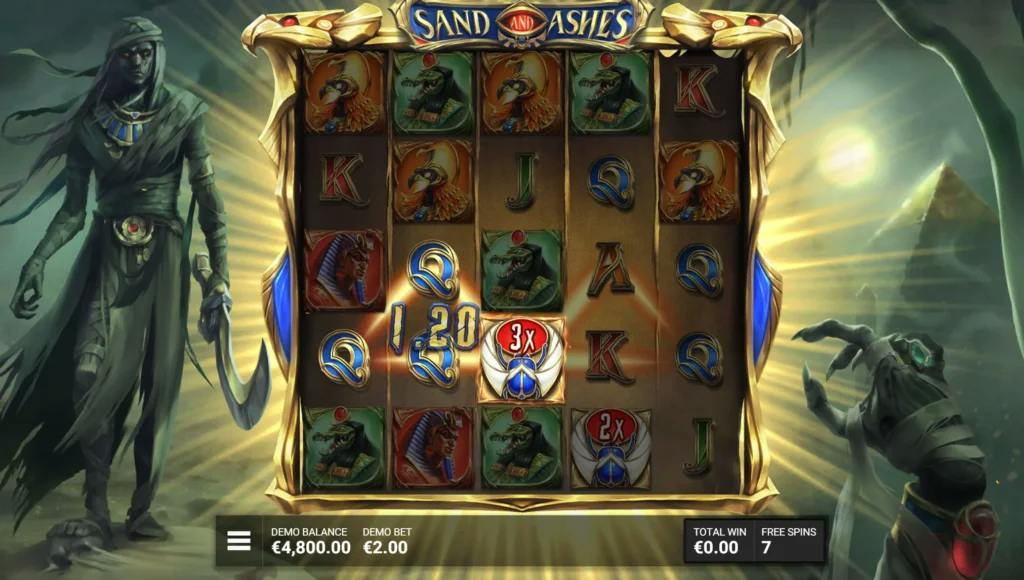 La modalità Desert Fury della slot Sand and Ashes