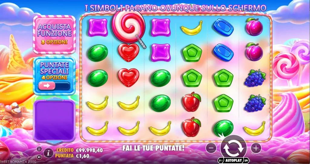 Demo della slot Sweet Bonanza 2500