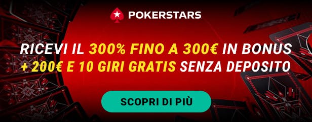 bonus di benvenuto pokerstars