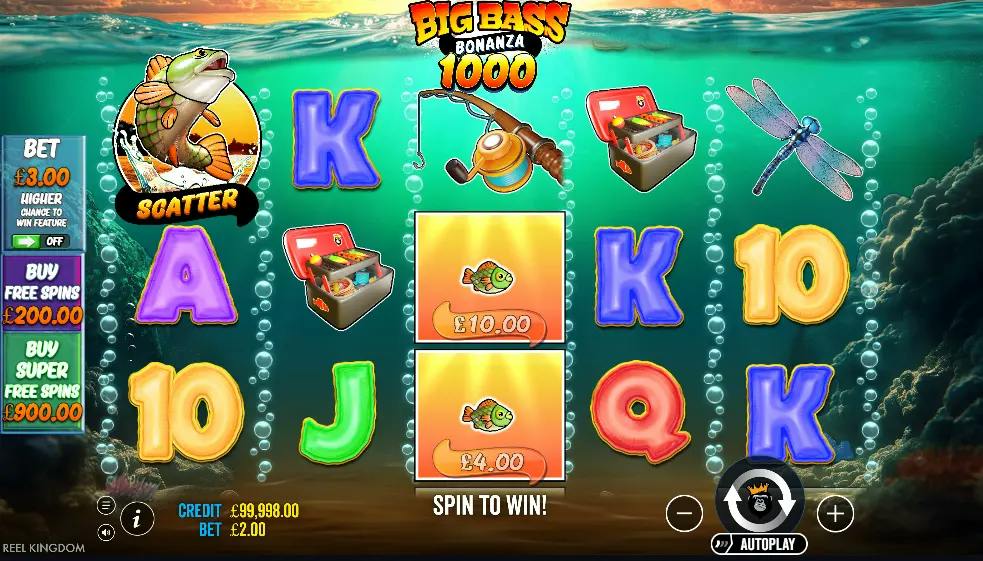 Big Bass Bonanza 1000: gameplay ufficiale