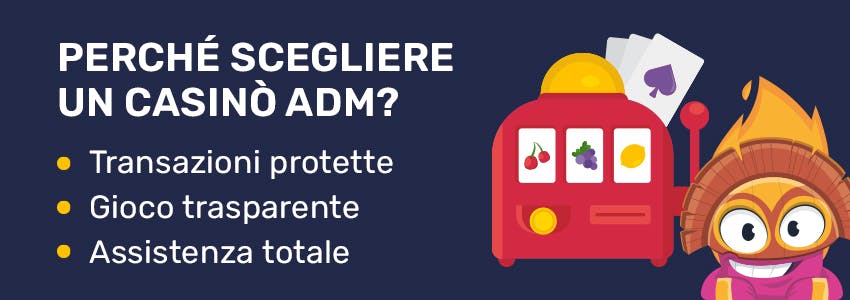 Infografica: perché scegliere i casinò ADM
