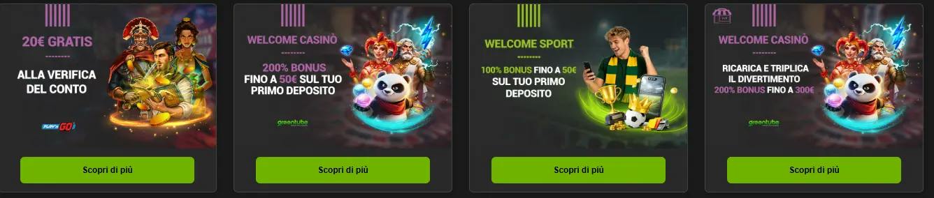 Bonus di benvenuto di Codere.it