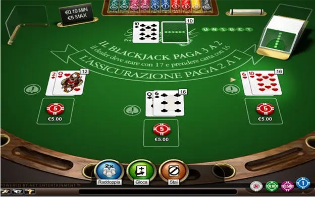 Partita di blackjack online