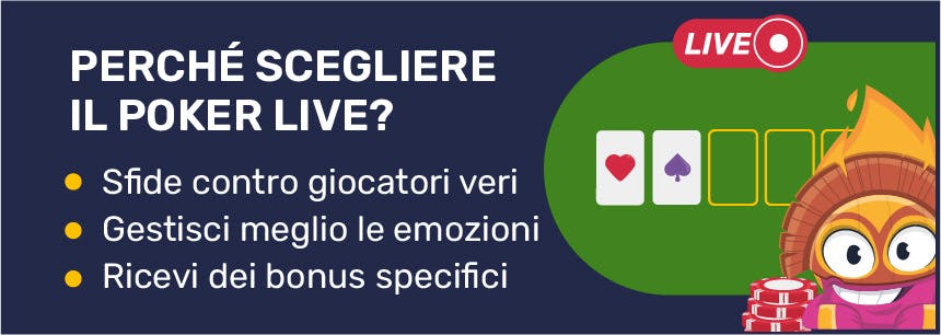 Infografica per il poker live