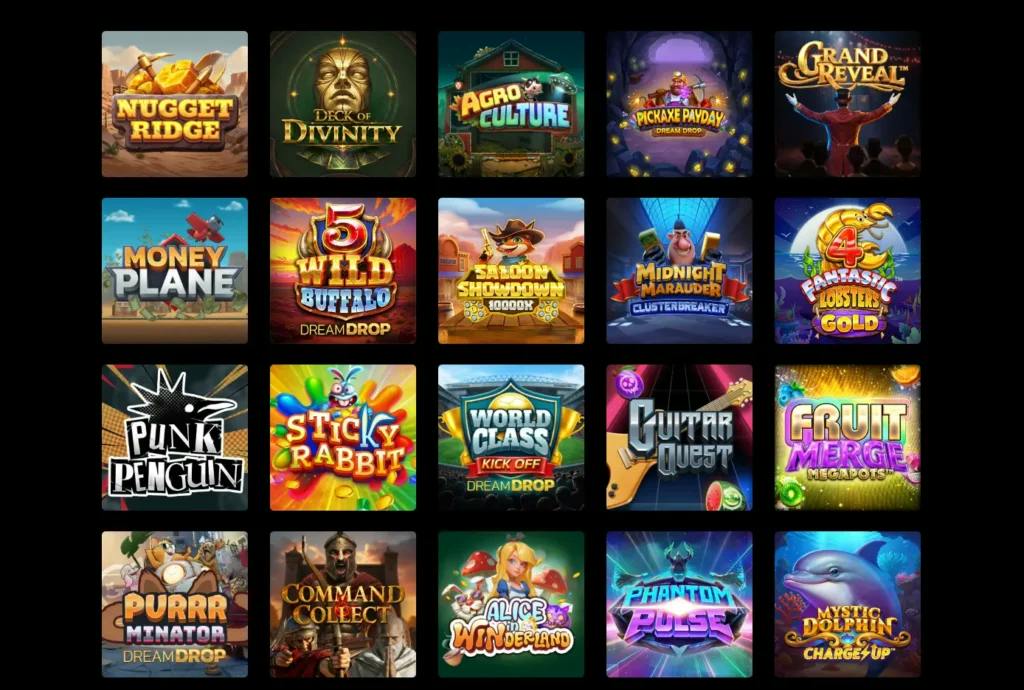 Catalogo delle slot Relax Gaming