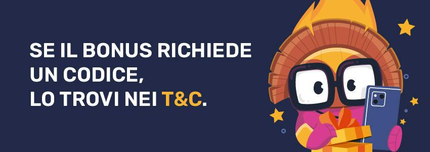 Infografica codici bonus casinò