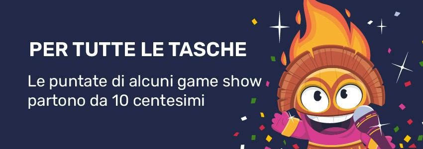 Infografica sulle puntate minime dei game show