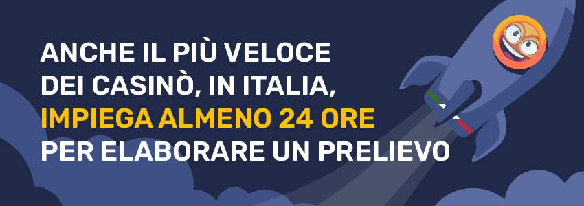 Infografica prelievi rapidi nei casinò